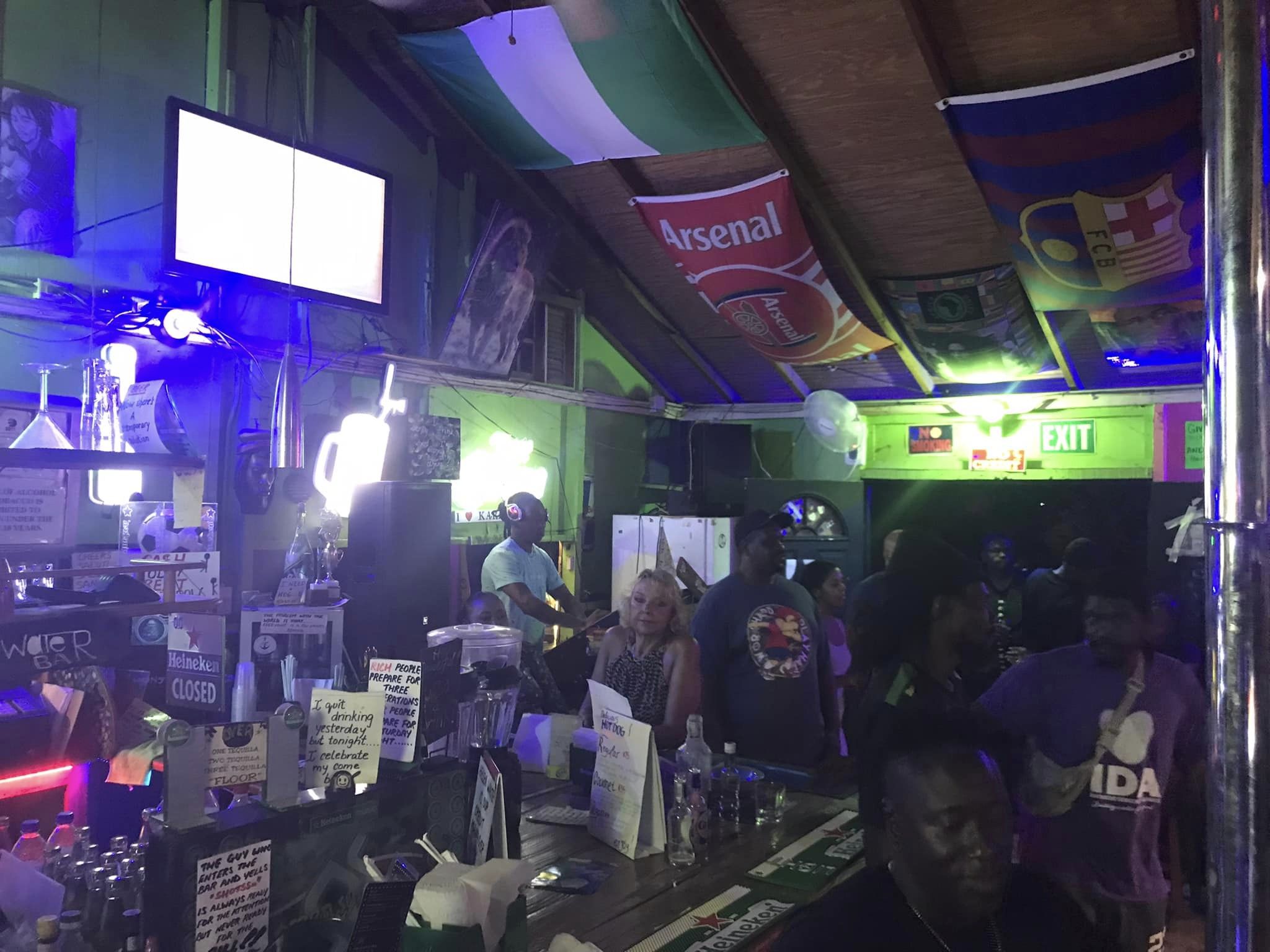 Moon Over Water Bar  Tobago