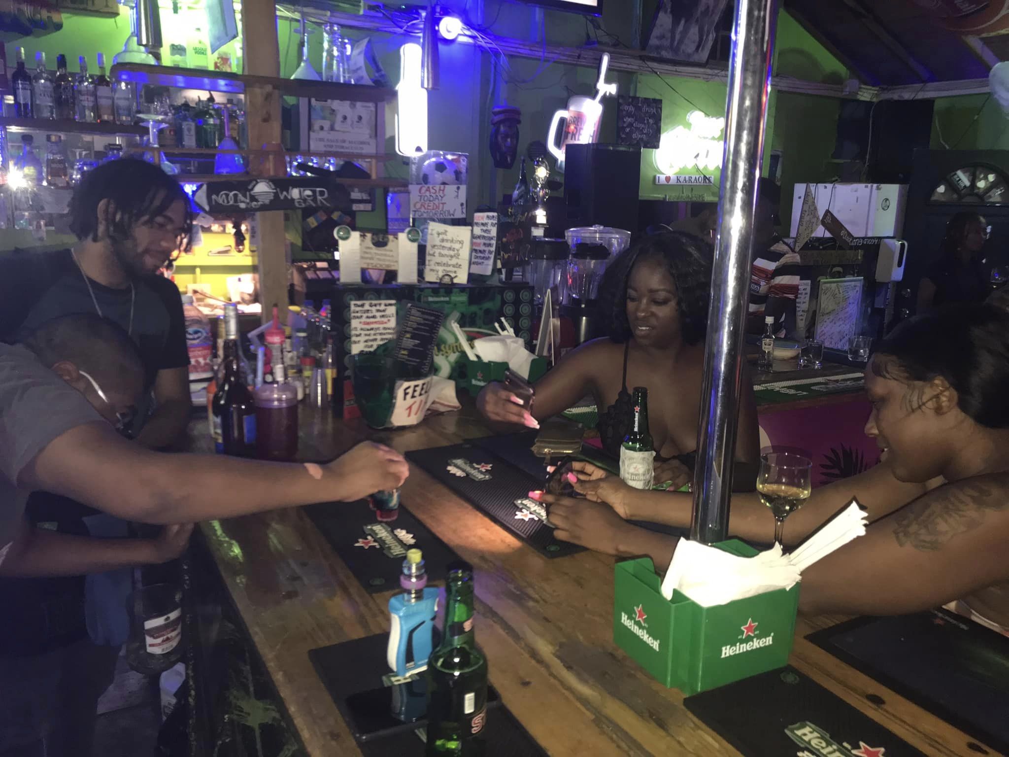 Moon Over Water Bar  Tobago